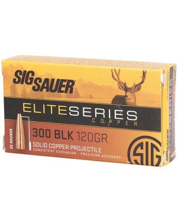 Sig Sauer E3006H120 Elite Copper Hunting30-06Springfield 150gr Copper Solid 20 Per Box/10 Case