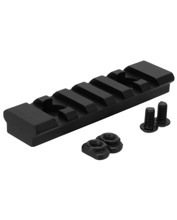 TacFire MAR105M M-LOK Accessory Picatinny Section Rail 3 Inch 7 SlotsBlack Anodized