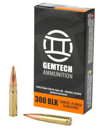 Gemtech 3010163 Subsonic300Blackout 208gr Polymer Tip 20/Box