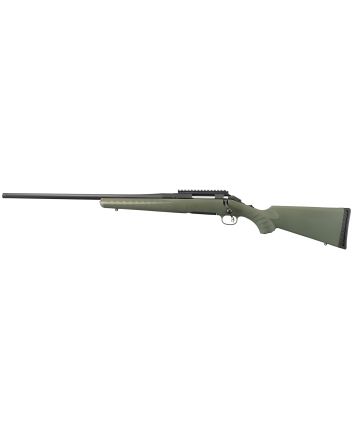 Ruger 26917 American PredatorFull Size 7mm-08 Rem 4+1 22" Matte Black Threaded Barrel, Matte Black Steel Receiver w/Picatinny Rail, Fixed Moss Green Synthetic Stock, Left Hand