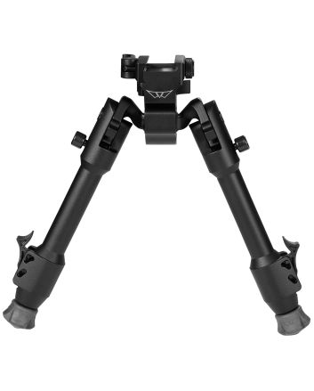 Warne 7901M Skyline Precision Bipodmade of Matte Black Aluminum with Picatinny Rail Attachment Type, Rapid Leg Deployment, 22 Degree Cant, 44 Degree Pan &amp; 6.90-9.10" Vertical Adjustment
