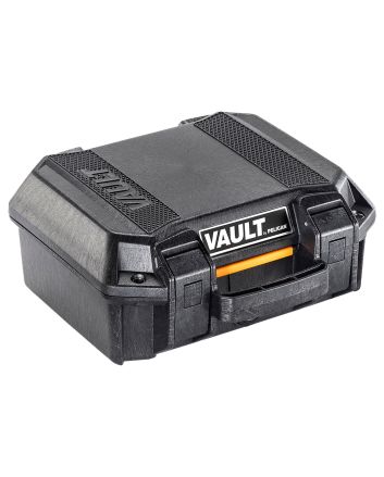 Pelican VCV100 Vault Case Small Black Polymer Holds Handgun