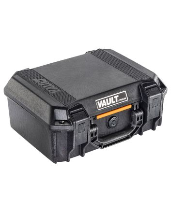 Pelican VCV200 Vault Case Medium Black Polymer Holds 2 Handguns