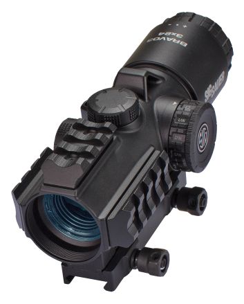 Sig Sauer Electro-Optics SOB33102 Bravo3 Battle Sight Black 3 x24 mm 300 Blackout Horseshoe Dot Red Reticle