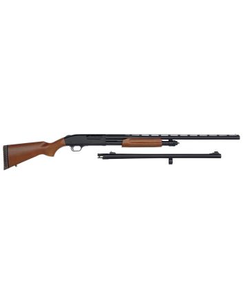 Mossberg 68224 835 Ulti-Mag Combo 12 Gauge 5+1 3.5" 28" Vent Rib/24" Slugster Barrel, Blued Steel Receiver, Dual Extractors, Fixed Wood Stock, Accu-Mag Chokes