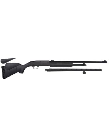 Mossberg 54330 500 Bantam Combo Youth Combo 20 Gauge 5+1 22" Blued 22" Vent Rib/24" Fully-Rifled Barrels, Blued Steel Receiver, Fixed Wood Stock, Right Hand, Accu-Set Full Rifled Bore Choke