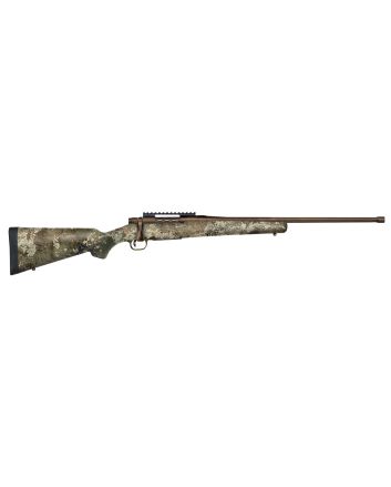 Mossberg 28046 Patriot Predator 6.5 Creedmoor Caliber with 5+1 Capacity, 22" Threaded/Fluted Barrel, Patriot Brown Cerakote Metal Finish &amp; TrueTimber Strata Synthetic Stock Right Hand (Full Size)