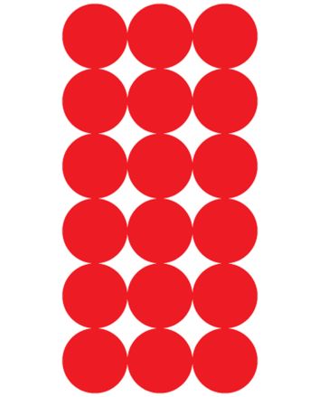 Pro-Shot P432M SplatterShot Repair Pasters Red 1" Self-Adhesive 432 Pasters