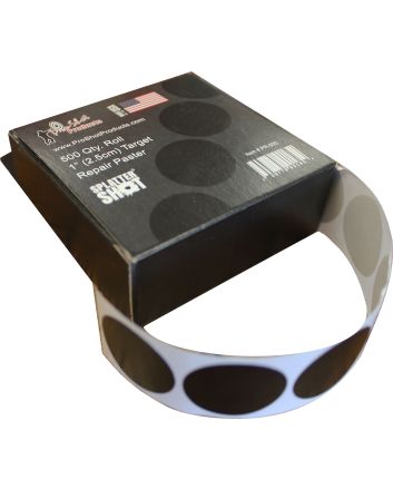 Pro-Shot PR500 SplatterShot Repair Pasters Black 1" Self-Adhesive 500 Per Roll