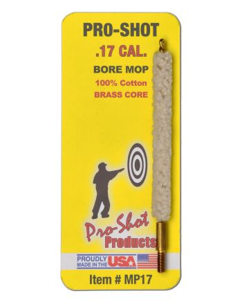 Pro-Shot MP17 Bore Mop.17 Cal Rifle #5-40" Thread Brass Core