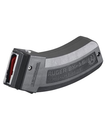 Ruger 90585 BX-1515rd Magazine Fits Ruger American Rimfire/77 17 HMR/22WMR BX-15 Black