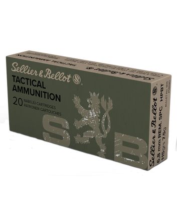 Sellier &amp; Bellot SB68D Rifle6.8mmRemSPC 115gr Hollow Point Boat Tail 20 Per Box/30 Case