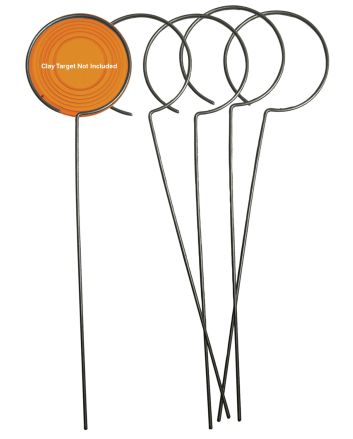 Birchwood Casey 49010 Clay Holder Stand Target Stand Silver Wire Standing 5 Pack