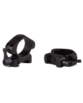 Konus 7410 Steel RingsMatte Black 30mm Quick Release Medium 0 MOA