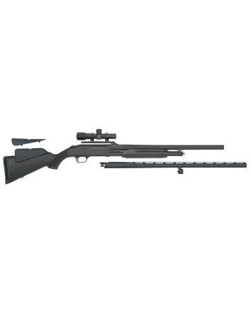 Mossberg 58244 500 Field/Deer 12 Gauge 5+1 3" 28" Vent Rib/24" Slugster Barrels, Blued Metal Finish, Synthetic Dual Comb Stock,Includes Accu-Set Chokes &amp; 2.5x20mm Scope