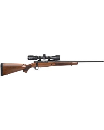 Mossberg 27940 Patriot308 Win Caliber with 5+1 Capacity, 22" Fluted Barrel, Matte Blued Metal Finish &amp; Walnut Stock Right Hand (Full Size) Includes Vortex Crossfire II 3-9x40mm Scope