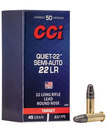 CCI 975CC Quiet-2222LR 45gr Lead Round Nose 50 Per Box/100 Case