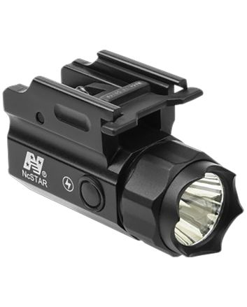 NcStar ACQPTF Compact Flashlight QR w/StrobeBlack 150 Lumens White Cree LED