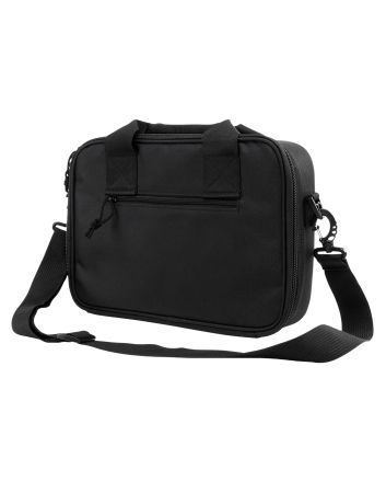 NcStar CPDX2971B VISM Double Pistol Range Bag w/ Mag Pouches Loop Fasteners Zippers Padding &amp; Black Finish