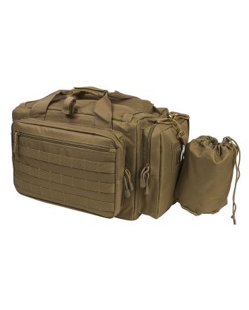 NcStar CVCRB2950T VISM Competition Range Bag with Padded Side Pockets, Lockable Zippers, Mag Pockets, Large D-Rings, Wide Padded Shoulder Strap &amp; Tan Finish