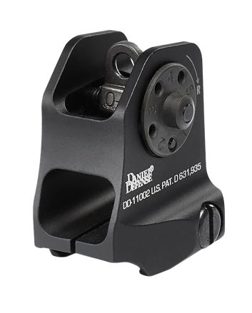 Daniel Defense 1906411002 A1.5 Fixed Rear SightBlack Hardcoat Anodized Fixed Rear Sight