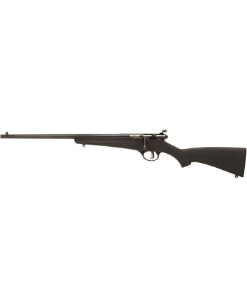 Savage Arms 13843 RascalYouth 22 LR 1rd 16.13" Matte Black Sporter Barrel, Matte Black Carbon Steel Receiver, Black Fixed Synthetic Stock, Left Hand