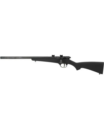 Savage Arms 13841 Rascal FLV-SR Youth 22 LR 1rd 16.12" Matte Blued Heavy Barrel, Matte Blued Carbon Steel Receiver, Black Synthetic Stock, Left Hand