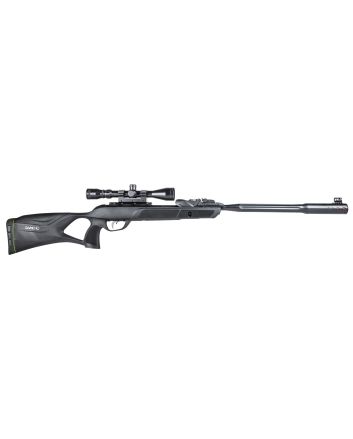 Gamo 611006335554 Swarm Fusion 10X Gen 3 Gas Piston 22 10rd Shot Black Black Fluted Steel Barrel Black Receiver Black All Weather Lightweight Thumbhole Stock Scope 3-9x40mm