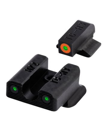 TruGlo TG231MP2C Tritium ProBlack | Green Tritium White Outline Front Sight Green Tritium Rear Sight