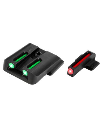TruGlo TG131MP1 Fiber-OpticRed/Fiber Optic Front Sight-Green/Fiber Optic Rear Sight Smith &amp; Wesson M&amp;P EZ 380