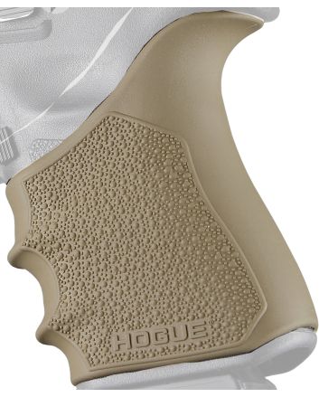 Hogue 17043 HandAll Beavertail Grip Sleeve Textured Flat Dark Earth Rubber for Glock 19, 23, 32, 38 Gen3-4