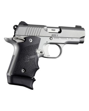 Hogue 39080 Rubber GripCobblestone Black with Finger Grooves for Kimber Micro 9
