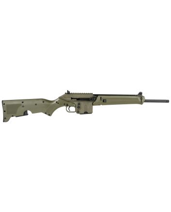 Kel-Tec SU16CAGRN SU16 *CA Compliant 5.56x45mm NATO 10+1 16" Black Steel Barrel, Green Steel Receiver, Green Synthetic w/Storage Compartment Stock