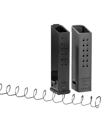 Kriss USA KVAMX2K10BL00 Mag-Ex2 Extension Kit Extended 10mm Auto 33rd Compatible w/Glock 20/40 Gen3-5 15rd Mag Black Polymer