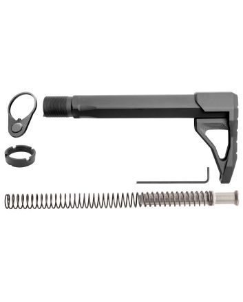 Phase 5 Weapon Systems RMSA Rifle Mini Stock Assembly Black Aluminum for AR15/AR10
