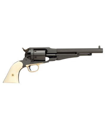 Taylors &amp; Company 550760 Remington Conversion LawDawg 45 Colt (LC) Caliber with 8"Barrel, 6rd Capacity Cylinder, Overall Blued Finish Steel &amp; 2-Piece Ivory Grip