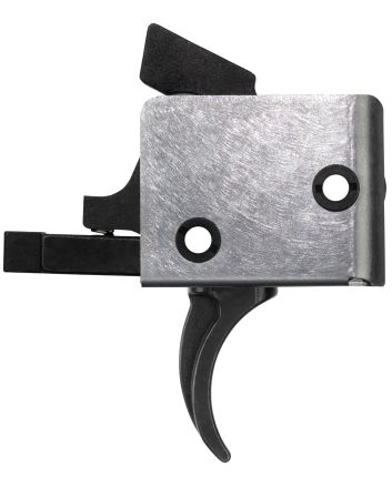 CMC Triggers 95501 Drop-In PCC Single-Stage Curved Trigger w/ 3-3.50 lbs Draw Weight &amp; Black/Silver Finish