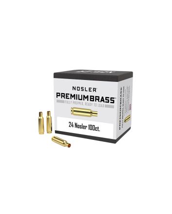 Nosler 10085 Premium Brass Unprimed Cases 24Nosler Rifle Brass 100/Box