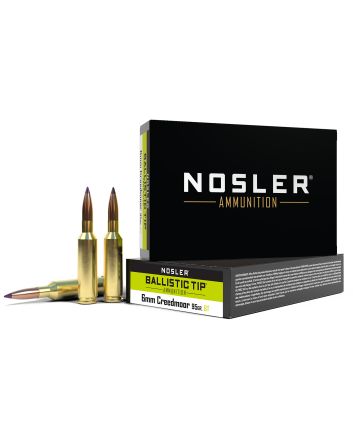 Nosler 40052 Ballistic Tip6mmCreedmoor 95gr Spitzer Ballistic Tip 20 Per Box/10 Case