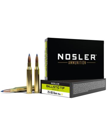 Nosler 40071 Ballistic Tip25-06Rem 115gr Spitzer Ballistic Tip 20 Per Box/10 Case