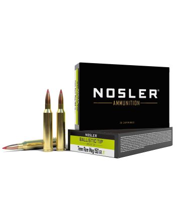 Nosler 40045 Ballistic Tip7mmRemMag 150gr Spitzer Ballistic Tip 20 Per Box/10 Case