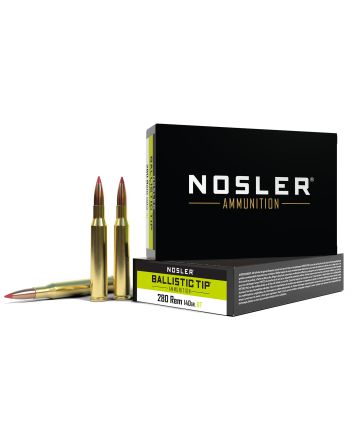 Nosler 40073 Ballistic Tip280Rem 140gr Spitzer Ballistic Tip 20 Per Box/10 Case