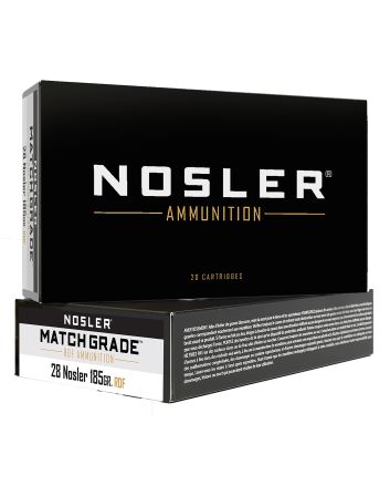 Nosler 60141 Match Grade RDF 28Nosler 185gr RDF Hollow Point Boat Tail 20 Per Box/10 Case