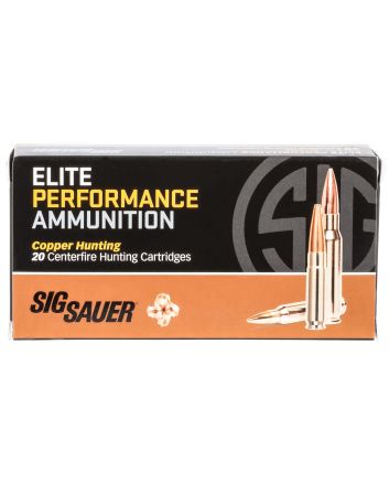 Sig Sauer E243H120 Elite Copper Hunting243Win 80gr Copper Solid 20 Per Box/10 Case
