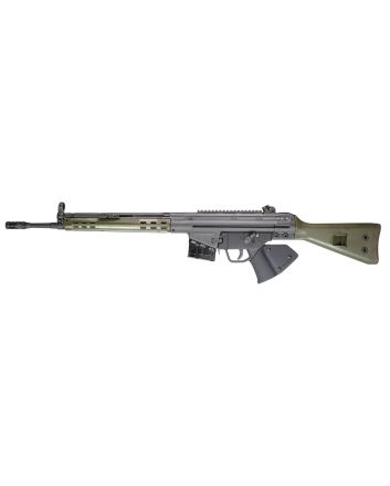 PTR 400 GIR *CA Compliant *Reconditioned 308 Win,7.62x51mm NATO 18" 10+1, Black Parkerized Reciever with Scope Mount, Green Synthetic Stock (Stock May Be Blemished), Black California Paddle Grip