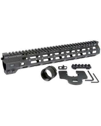 Midwest Industries MICRM12625 M-SeriesAluminum Black Hardcoat Anodized AR Platform 12.62"