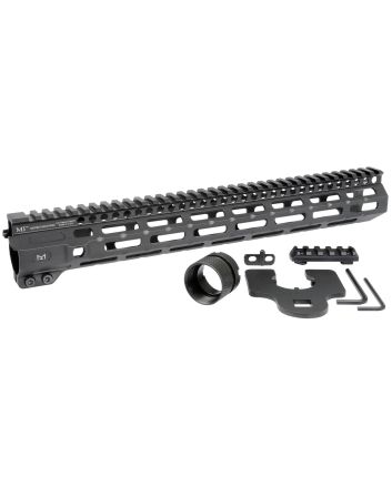 MIDWEST INDUSTRIES INC MICRM14 M-Series AR-15 6061 Aluminum Black Hard Coat Anodized 14"