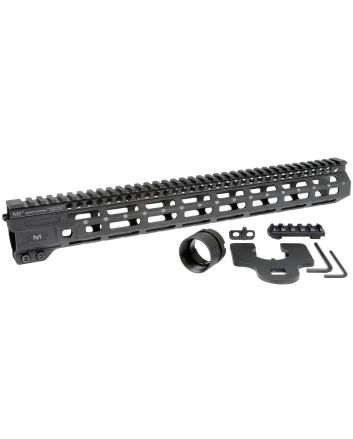 MIDWEST INDUSTRIES INC MICRM15 M-Series AR-15 6061 Aluminum Black Hard Coat Anodized 15"