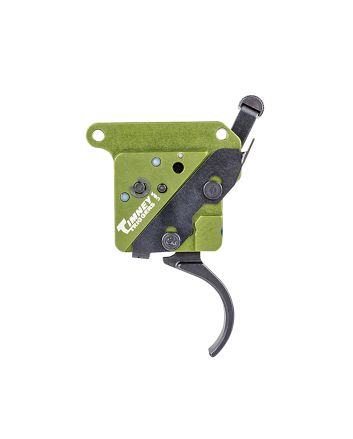 Timney Triggers 510V2 Elite HunterCurved Trigger with 3 lbs Draw Weight &amp; Black/Green Finish for Remington 700 Right