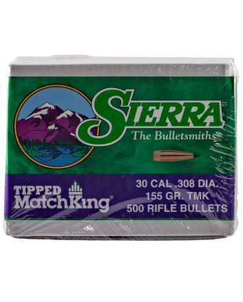 Sierra 7755C Tipped MatchKing30Cal 155gr Tipped MatchKing 500/Box